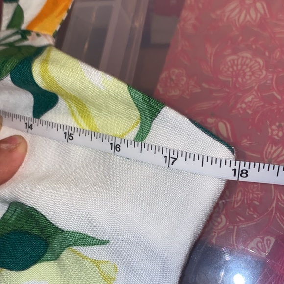 NWT- Ann Taylor Orange Green Halter Sundress, party, vacation, mini lemon dress - Picture 12 of 12